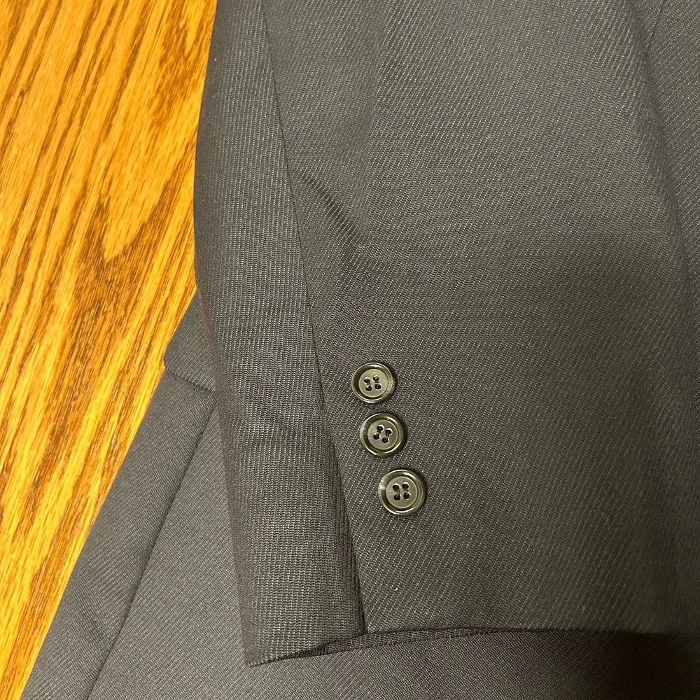 Claudio Morelli Mens Blazer Career Suit Single Breasted Pure Wool Size 40 Navy